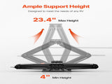2268 kg RV Scissor Jacks, 10.3-59.5 cm RV Leveling Scissor Jacks, Set of 2, Heavy Duty V952-FCWDQJD2JZ50HML55001V0
