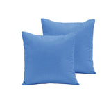 Pair of Polyester Cotton European Pillowcases Mid Blue V442-END-PILLOWC-POLYCOTTON-MIDBLUE-EU
