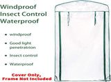 2 Pcs 4 Tier Greenhouse Replacement Cover- 27 x 19 x 63 Inch Clear PVC Plant Greenhouse Cover with V1258-DP02-C-538