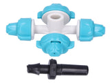 50Set 4 Outlet Water Nozzle Kit Atomizing Sprinkler Garden Irrigation Accessory Lake Blue V1294-YM0901-3111210103711