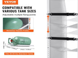 Refrigerant Tank Rack, with 3 x 30-50lb Bottle Tanks, Cylinder Tank Rack 372 355 1170mm, V952-QPCFJ13INCH1FNYLJV0