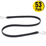 VEVOR Rubber Bungee Cords, 53 Pack 78.74cm Long, Weatherproof EPDM Rubber Tie Down Straps with V952-PBTCFSDGB3150CSPAV0