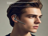 Bluetooth Headset V5.4, Wireless Earpiece with 500mAh Charging Case Hand-Free Headphones Noise V1192-AZ-W-3605