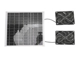 Solar Powered Exhaust Fan Kit 75W Monocrystal Silicon IPX7 Waterproofing 6.7in Dual Solar V1294-YM0901-3113250069211