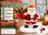 Santa Claus Resin Storage Ornament - 15cm Festive Desktop Organiser with Sack Holder for Pens, Keys V888-ELOSUNG53533