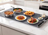 Devanti Food Warming Mat 80cm Electric Food Warmer Roll Up Buffet Tray Grey FWM-8D-GY