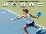 Pickleball Rackets Set with Ergonomic Fiberglass Grip, Gym Gift for Adults V1263-JX-4120