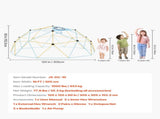 Climbing Dome, 305cm Geometric Dome Climber, 453kg Loading Jungle Gym Playground with 2 Basketballs V952-JHPDZJ10FTLQDD2DJ001V0