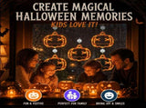 5 Pack Halloween Pumpkin Window Lights, Battery-Powered Halloween Decorations with Suction Cups, 8 V1107-124-99720-ORG3