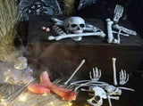 28Pcs Halloween Skeleton Bones Halloween Props Skeleton Tricky Bones Haunted House Party Decorations V1294-YM0717-10036888