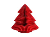 Jingle Jollys Paper Christmas Tree 47CM w/ Star Topper Xmas Decoration Tabletop Red DIY Ornament Set PAPER-TABLE-TR-38-RD