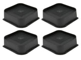 4PCS Bed Risers ABS L Shape Anti Slip Chair Leg Extra Lifts Furniture Riser Stand Blocks for Desk V1294-YM0901-3114230084912