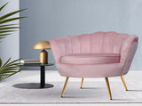 Artiss Armchair Velvet Pink Callista UPHO-5002-VEL-PK