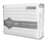 Quilted VALANCE - QUEEN V441-QV2587WHTQB