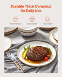32 PCS Dinnerware Set Ceramic Plates and Bowls Sets Service for 8 White V952-YXKSMBSYXKS3GBB7HV0