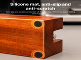 3 IN 1 Espresso Knock Box and Tamping Station 51/54/58MM Espresso Anti-slip Sapele Wood V1294-YM0901-H48704