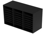 Wood Literature Organizer Adjustable File Sorter 24 Compartments Black V952-MZWJZLFPJBH243C54V0