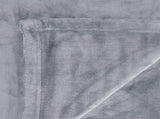 In 2 Linen 350GSM Plush Ultra Soft Velvet Touch Blanket Silver King/Super King V442-ATX-BLANKET-PLUSHVELVET-SILVER-SK