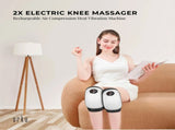 Orku 2x Heated Knee Massager - Rechargeable Air Compression Vibration Wrap V238-SUPDZ-40375750361168