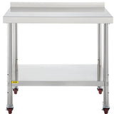 VEVOR Stainless Steel Prep Table, 30 x 24 x 35 Inch, 440lbs Load Capacity Heavy Duty Metal Worktable V952-BXGYDGZ302435N0U7V0