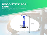 Blue Pogo Stick Kids - Childrens Jumping Jackhammer Exercise Hopper Toy V238-SUPDZ-28304648437840