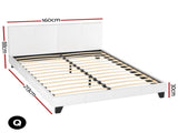 Artiss Bed Frame Queen Size White NEO BFRAME-G-NEO-Q-WH-AB
