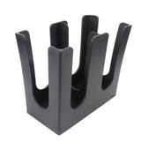Cup and Lid Holder Plastic Straight 2 Compartments Black Paper Holder Organizer for Disposable V1294-YM0717-3118220187211