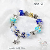 10 Styles Charm Bracelets Set Colorful Alloy & Glass Beaded Bracelets,Buy 3 for Better V1132-NSSL27-TRIPLE