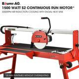 BAUMR-AG 1500W Electric Tile Saw Cutter with 300mm Blade, 920mm Cutting Length, Side Extension V219-TILSAWBMRA230