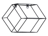 Hex Shelves Simple Wrought Iron Hexagonal Bedroom Living Room Office Wall Shelf DecorationBlack V1294-YM0523-3115210232211