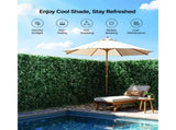 Ivy Privacy Fence, 59 x 158in Artificial Green Wall Screen, Greenery Ivy Fence w/ Mesh Cloth Backing V952-WLSRZZWQ1J59PISG2V0
