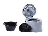 6L Camping Toilet Outdoor Portable Potty ID0411-GR