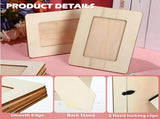 24 Pcs Unfinisheden Craft Frames for 3" x 5" Photos DIY Photo Frames Paintable Picture Frames V1258-DP02-C-2290