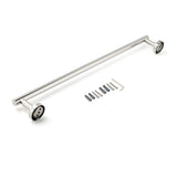 Polished Chrome 600mm Single Towel Rack Rail Holder Stainless Steel Hanger Bar V1233-6900260CR