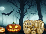 7pcs Simulated Pumpkin Glossy Paint Lightweight Creative Reusable Foam Pumpkin for Decoration Prop V1294-YM0901-3115240060514