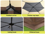 Instahut Gazebo Pop Up Tent 3.6x3.6m Outdoor Marquee Camping Screen w/Curtain Net GAZB-POP-MC-180HX-BG