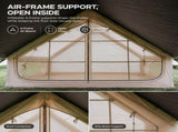 Weisshorn Inflatable A-Frame Tent with Extended Side Awning, Basecamp XFSK-KH-SD-BA
