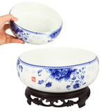 Ceramic Flowerpot Multi-Color Non-Hole Hydroponic Container for Home 1Set V1366-AZ2-W-12395