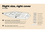 Seamanship Boat Cover 25-27ft Trailerable Jumbo Marine 600D Heavy Duty Grey TJBC-2527-GR