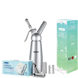Cream Whipper Dispenser 250ml + 50x NO2 Chargers - Aluminium Canister + Nozzles V238-SUPDZ-40175958196304
