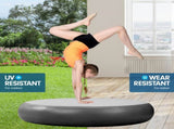 Powertrain 20cm Thick 1m Airtrack Spot Round Inflatable Gymnastics Tumbling Mat Air Track - Bla IFM-XBO-01R-GBK