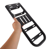 Heavy Duty Black Rear Bike Rack for Electric Bikes Extended Cargo Carrier V1369-AZ3-W-18839