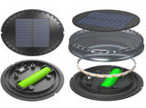 8pcs Ground Lights LED Warm Light Outdoor Disk Lights IP68 Waterproof Underground Lights V1294-YM0901-H39905-8