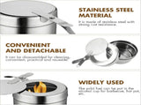 10Pack Stainless Steel Holders, Chafing Holders with Cover, Holder for Chafing Dish, and Buffet, V1370-AZ4-07509