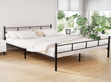 Artiss Bed Frame Queen Metal Bed Frame SOL MBED-C-SOL-Q-BK