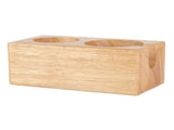 2Hole Wooden Tamper Base Natural Wood Color External Durable Tamping Station Handle Stand for V1294-YM0710-3118210241211