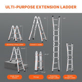 VEVOR Telescoping Ladder A Frame 9.5 FT Extension Multi-Function for Homework V952-DGNAZXYST29M2Y4UWV0