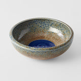 Bowl Thick Edge 24cm Earth & Sky Glaze w/ Blue pool V637-C2874