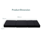 GOMINIMO 4 Fold Folding Mattress Black Air Mesh V227-3720101009990