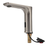 Touchless Electronic Faucet Battery Powered Vertical Bathroom Sink Faucet G1/2 Male Thread Silver V1294-YM0901-3111240259111